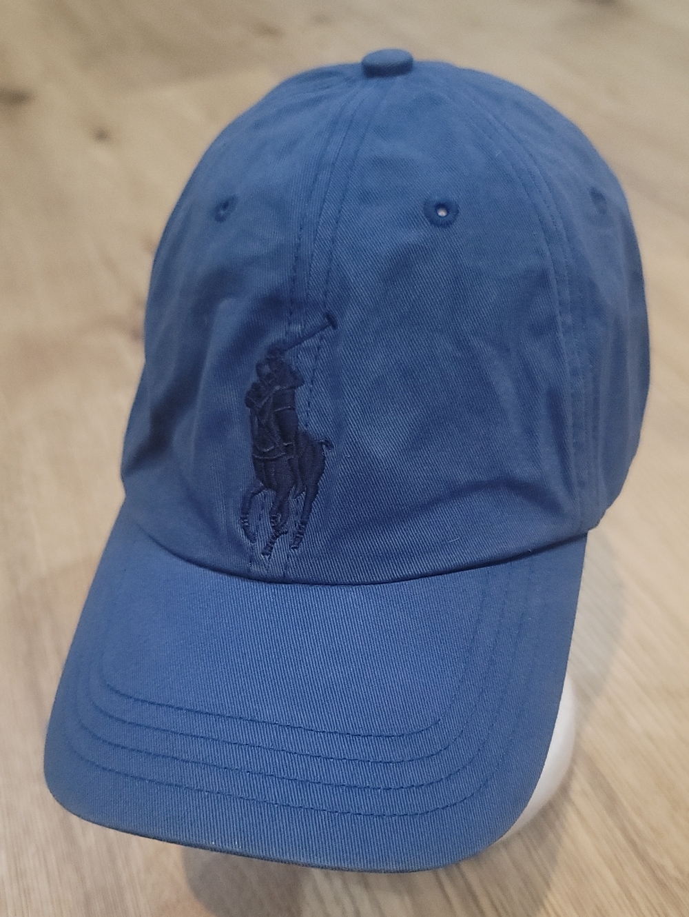 Ralph Lauren Blue Polo Player Embroidered Baseball Cap